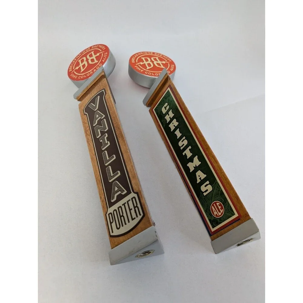 2 Breckenridge Brewery Christmas Ale Tap Handle Vanilla Porter Keg Mancave